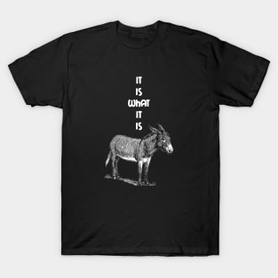 It is what it is Donkey T-Shirt